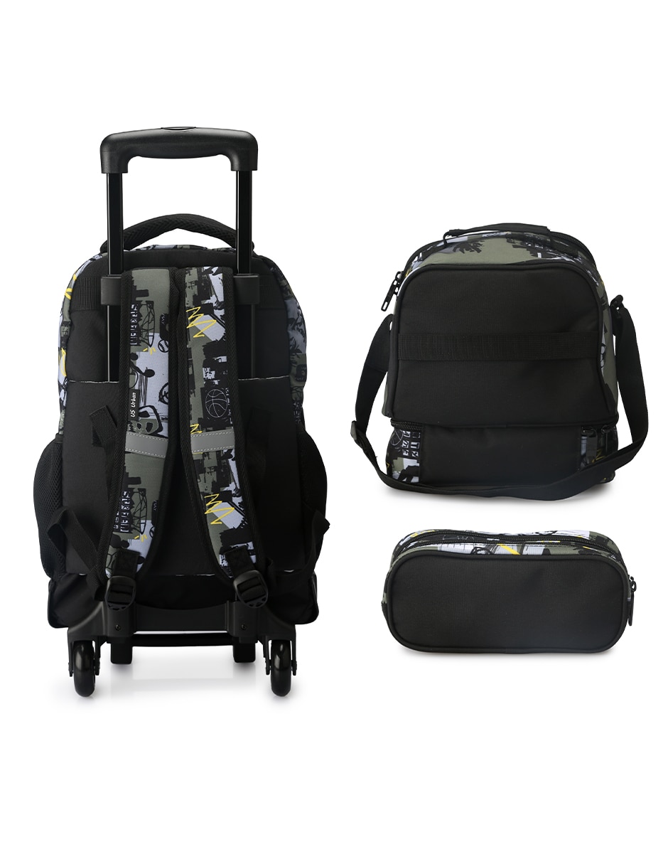 Set mochila escolar fútbol para niño 2