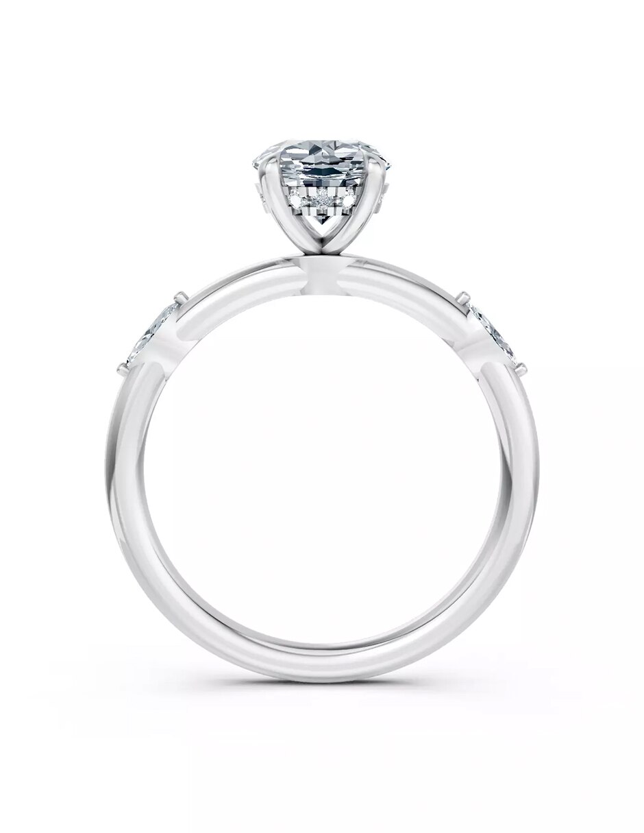 Anillo de compromiso de oro 14 k 2