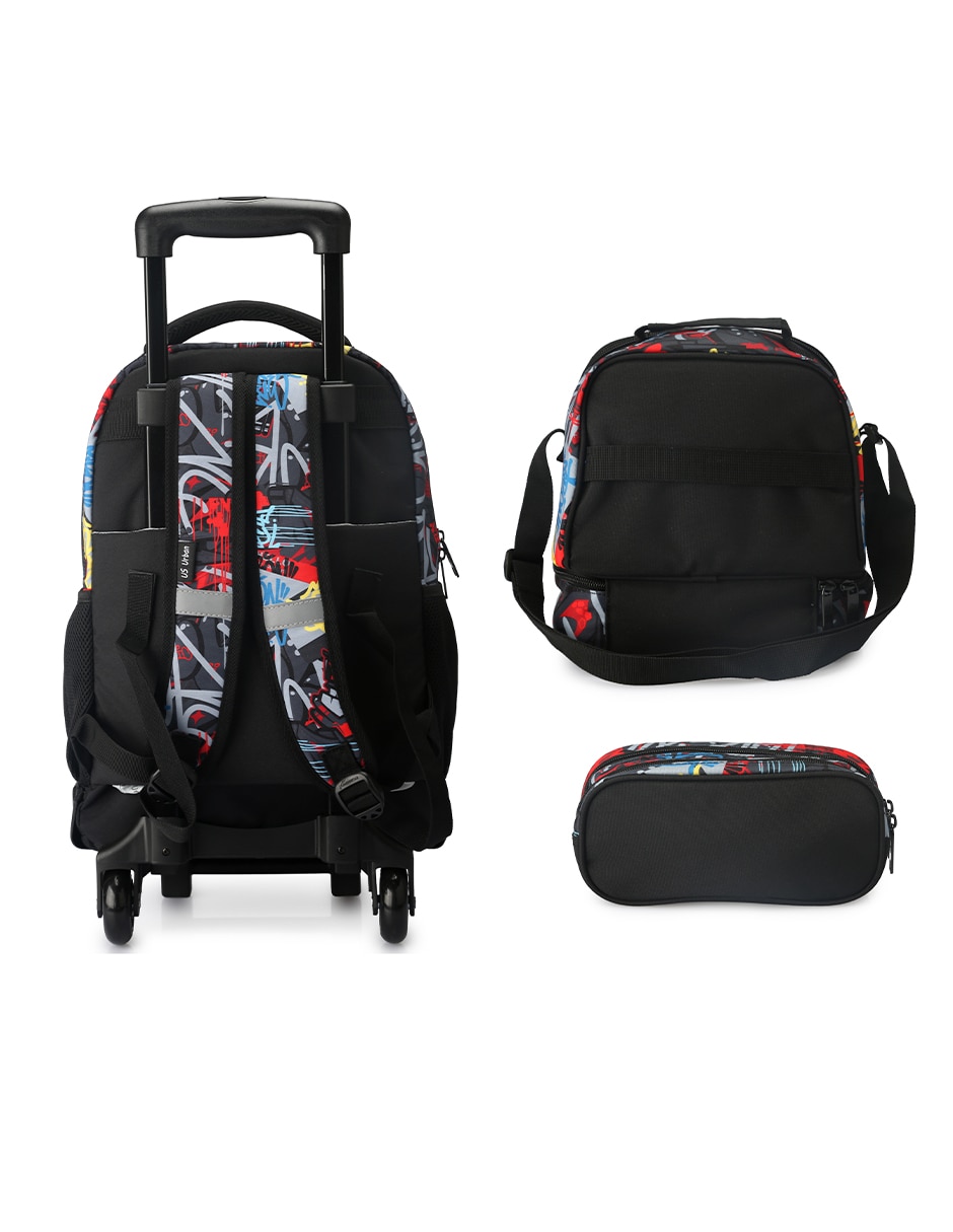 Set mochila escolar fútbol para niño 2