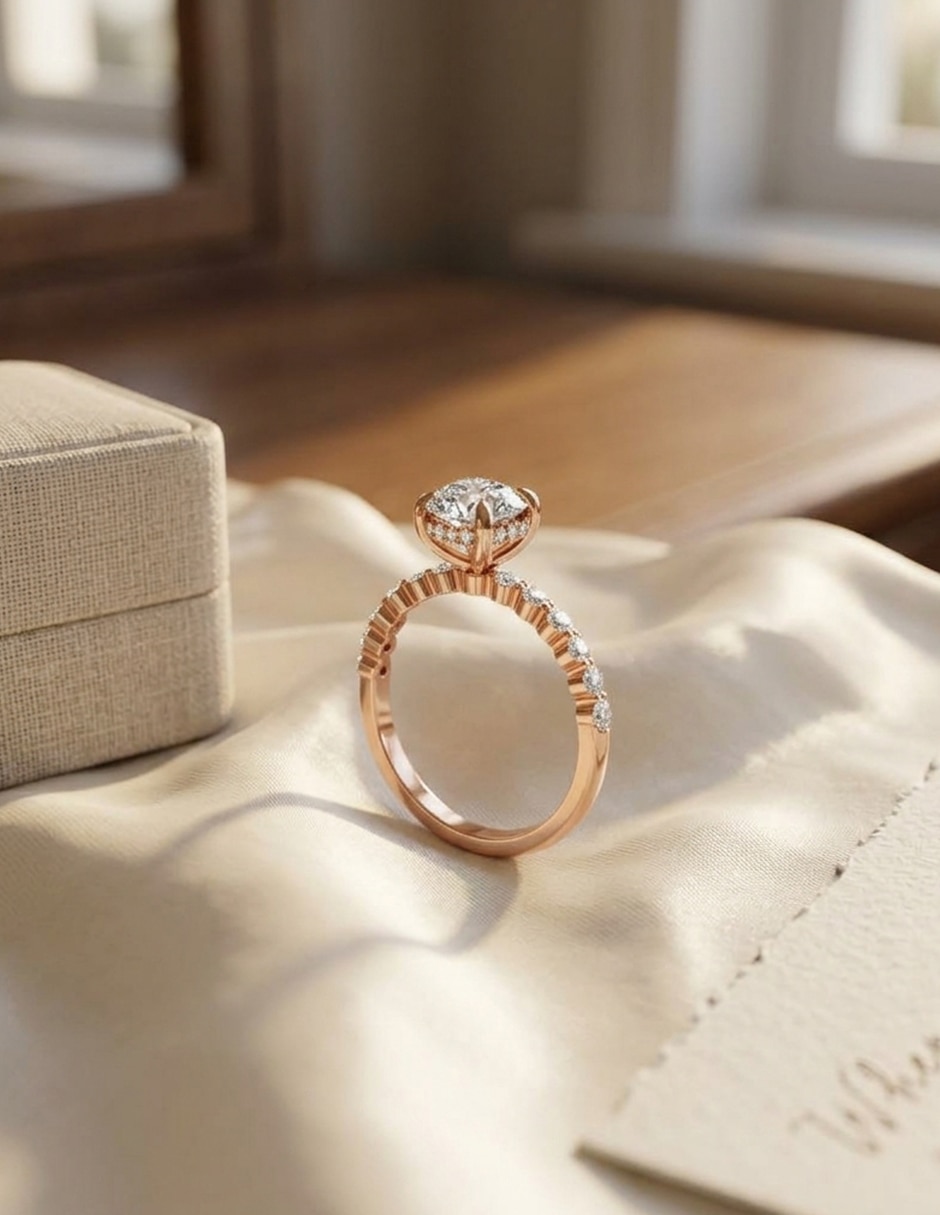 Anillo de compromiso de Oro 18 k zirconia cúbica 5