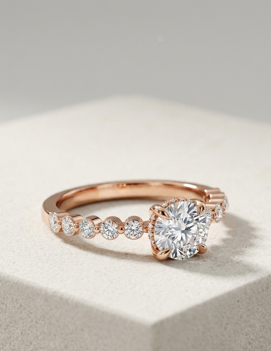 Anillo de compromiso de Oro 18 k zirconia cúbica 7