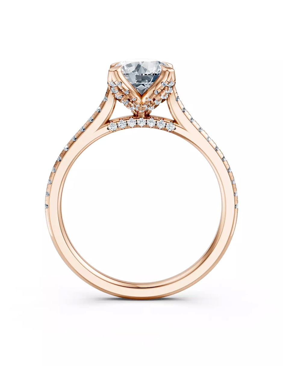 Anillo de compromiso de oro 9 k 2