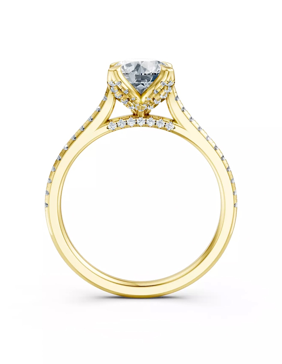 Anillo de compromiso de oro 18 k Amore Mio zirconia cúbica