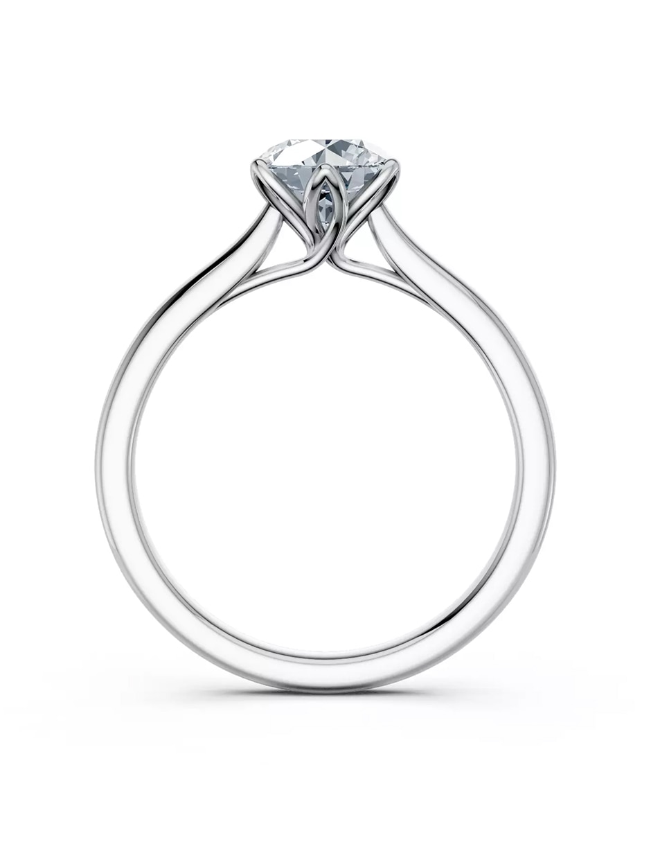 Anillo de compromiso de oro 14 k zirconia cúbica 2