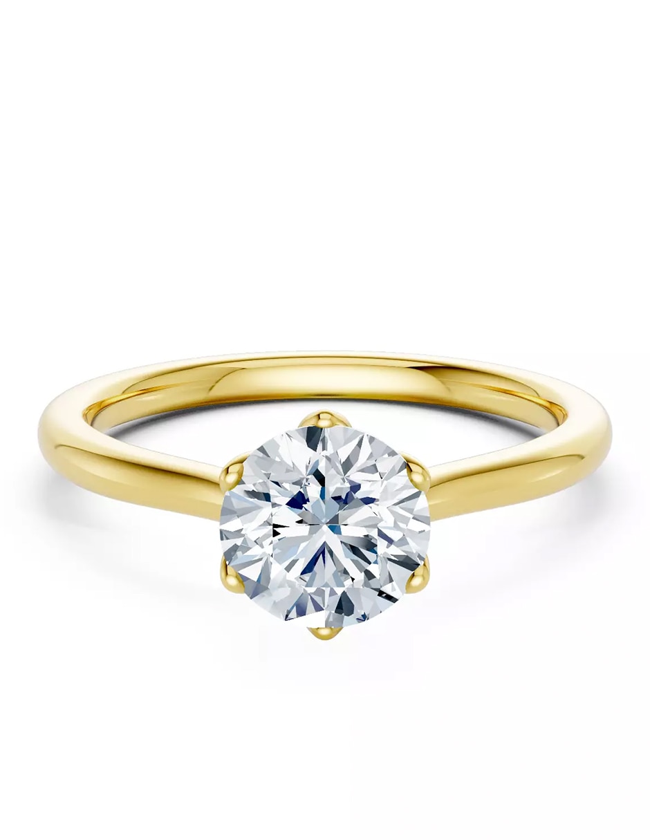 Anillo de compromiso de oro 18 k Amore Mio zirconia cúbica