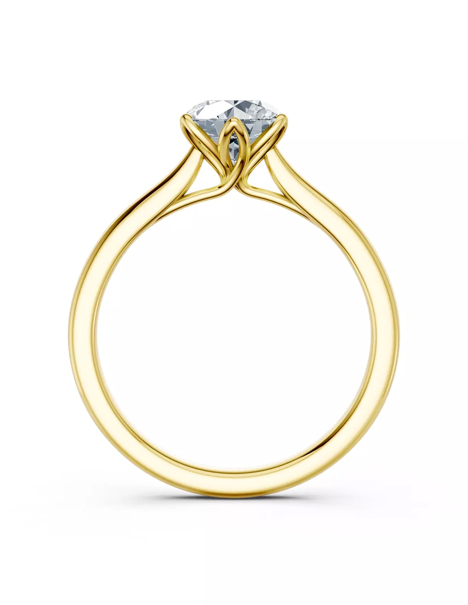 Anillo de compromiso de oro 18 k Amore Mio zirconia cúbica