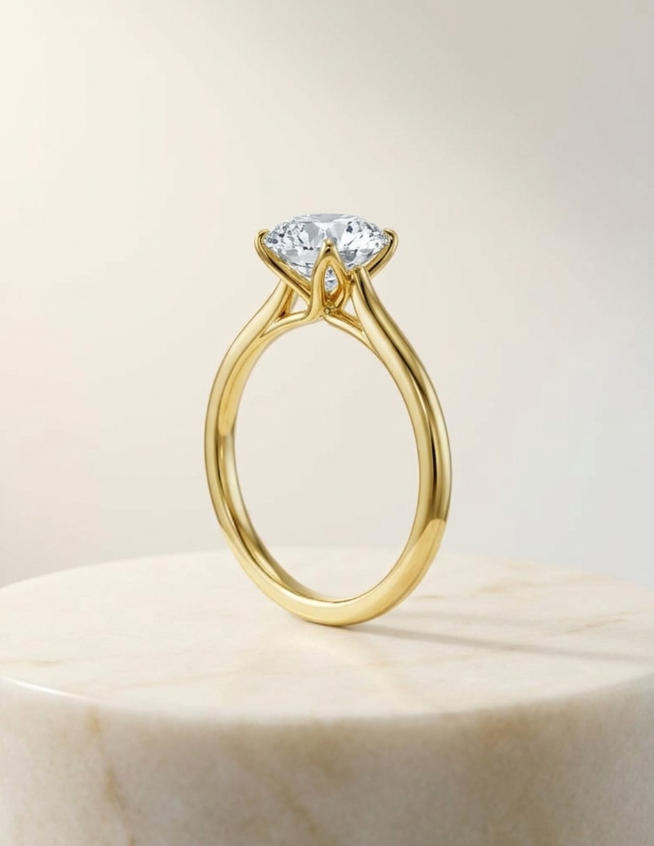 Anillo de compromiso de oro 18 k Amore Mio zirconia cúbica