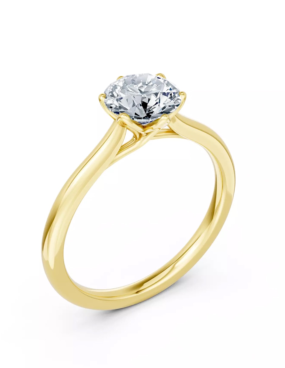 Anillo de compromiso de oro 18 k Amore Mio zirconia cúbica