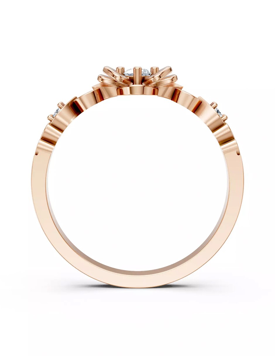 Anillo de compromiso de oro 9 k 2