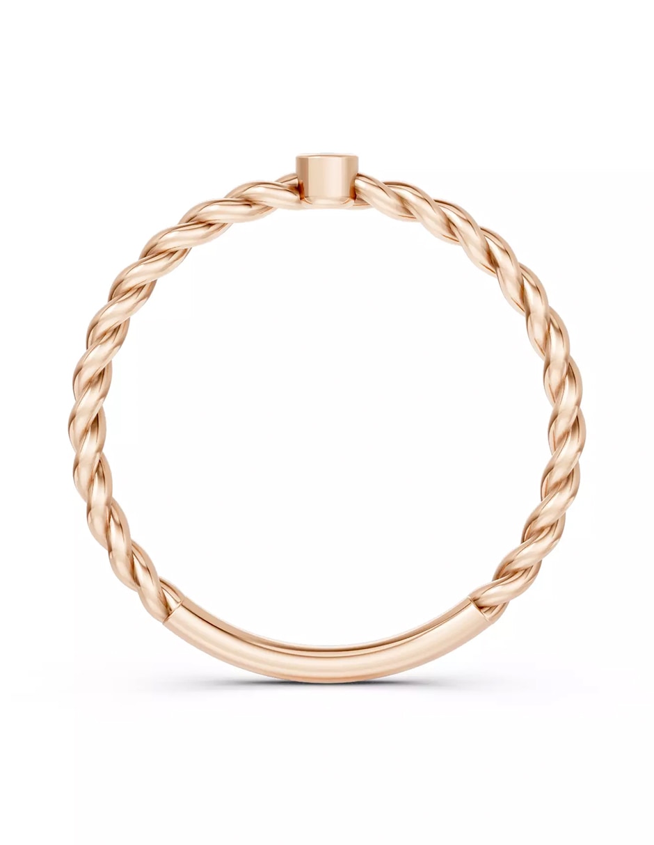 Anillo de compromiso de oro 18 k zirconia cúbica 2