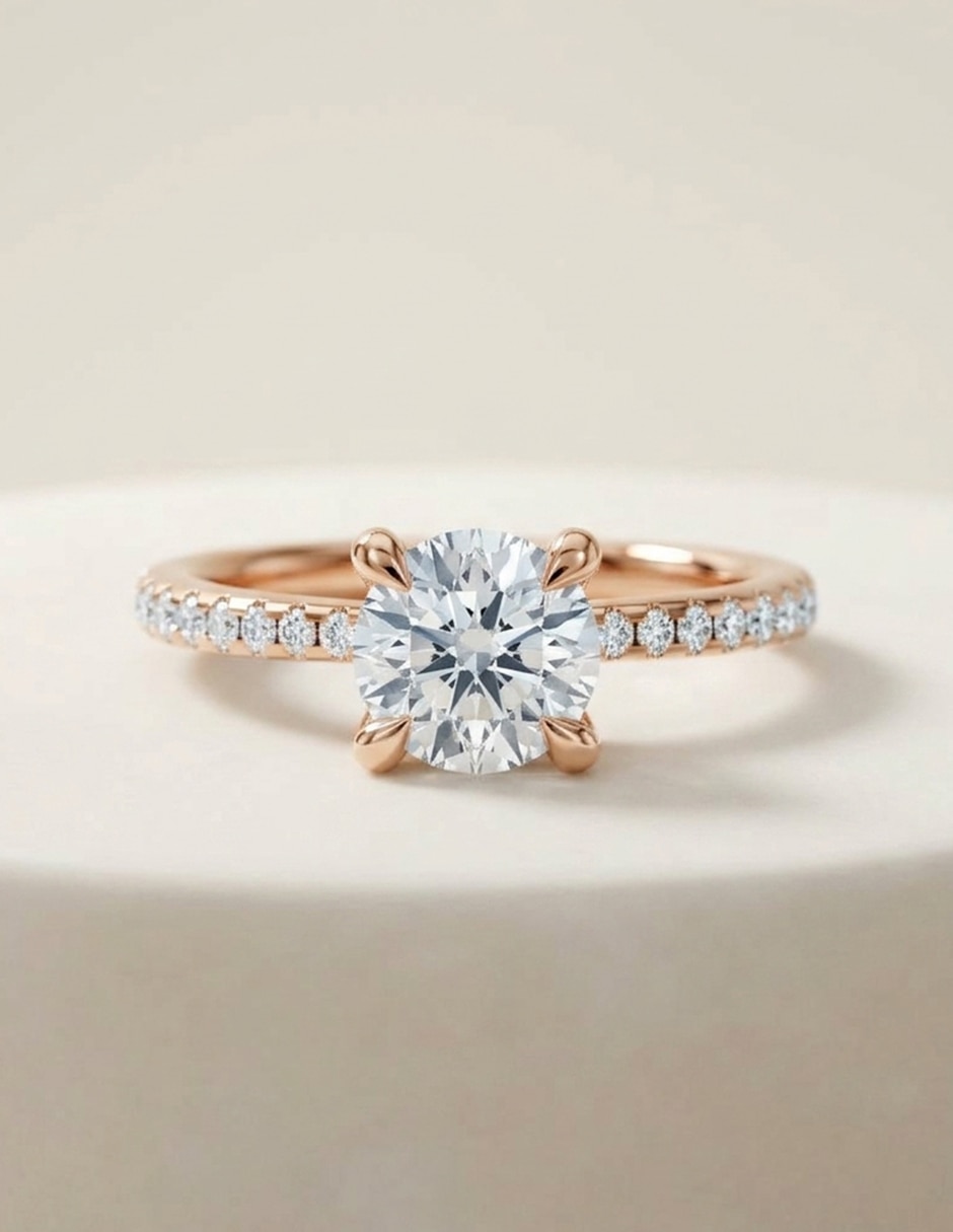 Anillo de compromiso de oro 18 k zirconia cúbica 8