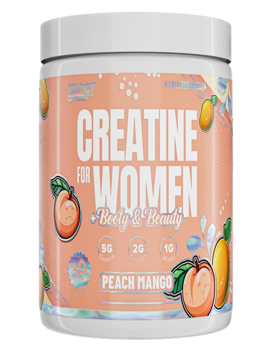 Creatine for Women Booty & Beauty Nutrex Research colágeno sabor mango de 310 g