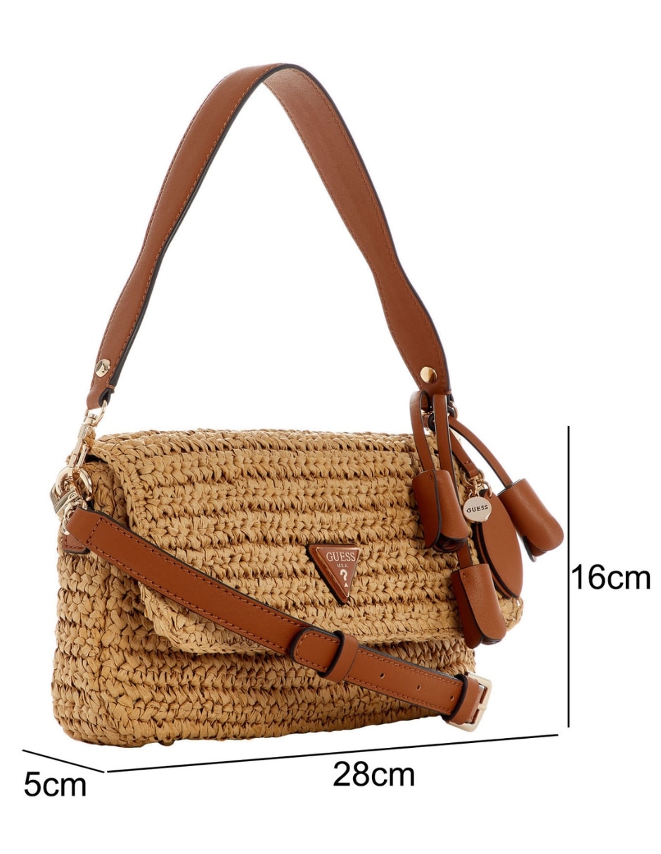 Set/bolsa shoulder ofelia de rafia para mujer 5