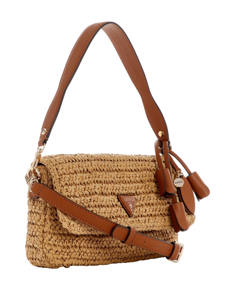 Set/bolsa shoulder ofelia de rafia para mujer 2