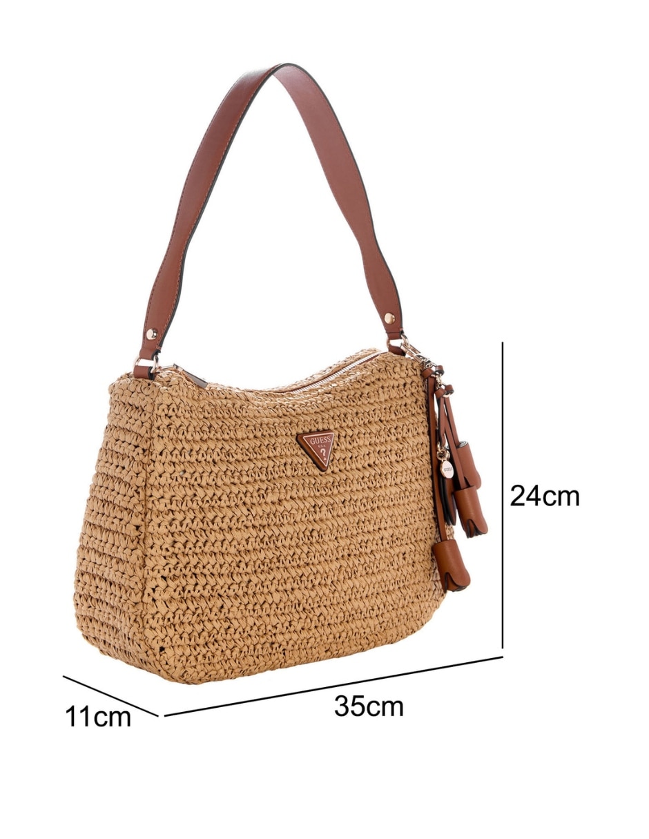 Set/bolsa shoulder ofelia de rafia para mujer 5