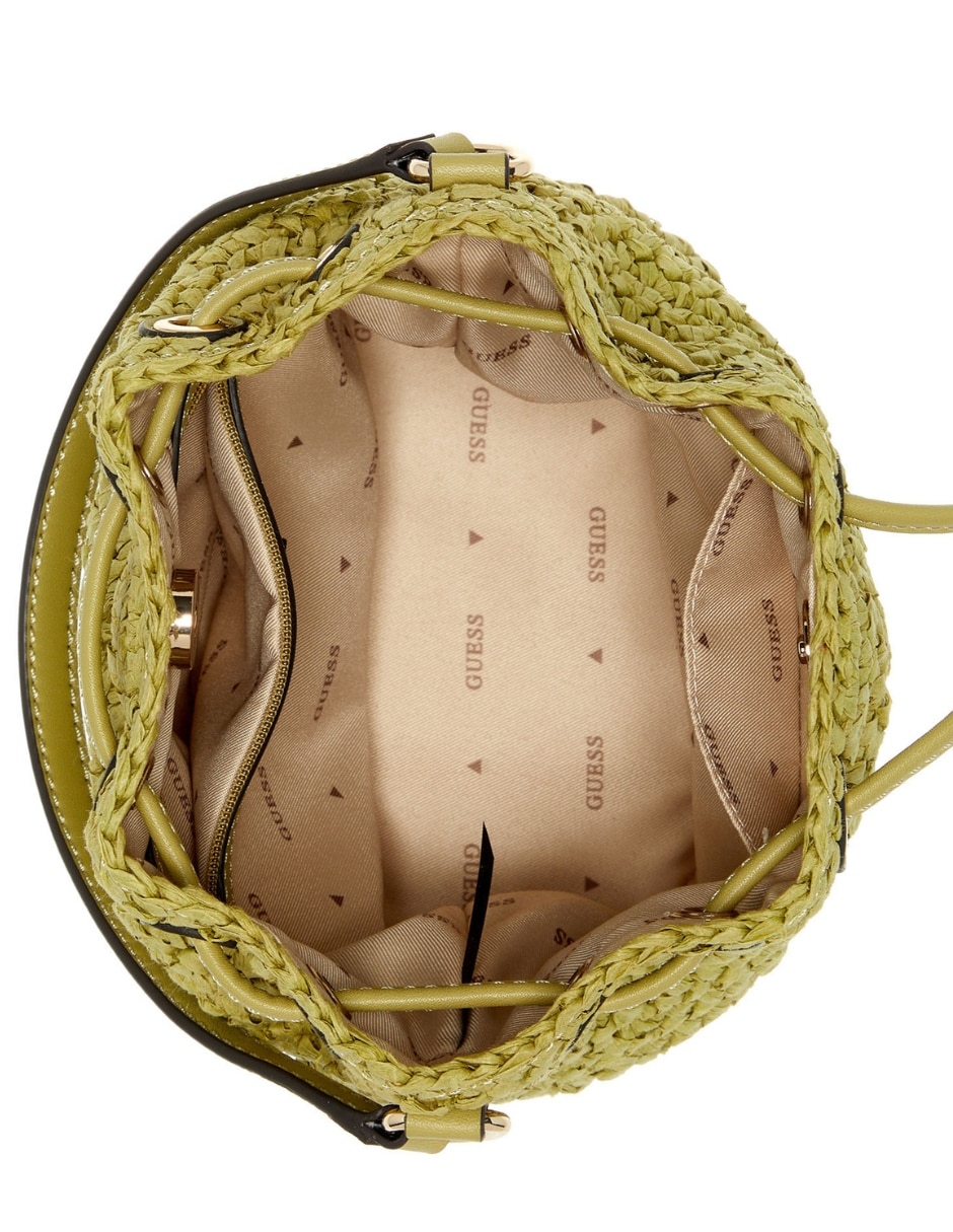 Set/bolsa bucket ofelia de rafia para mujer 3