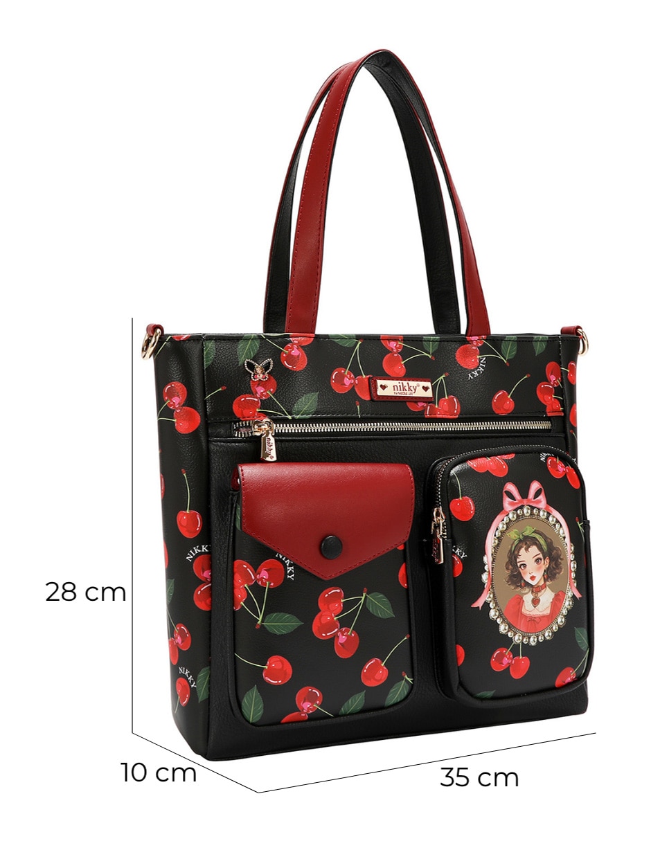 Bolsa tote Cherry Lips para mujer 7