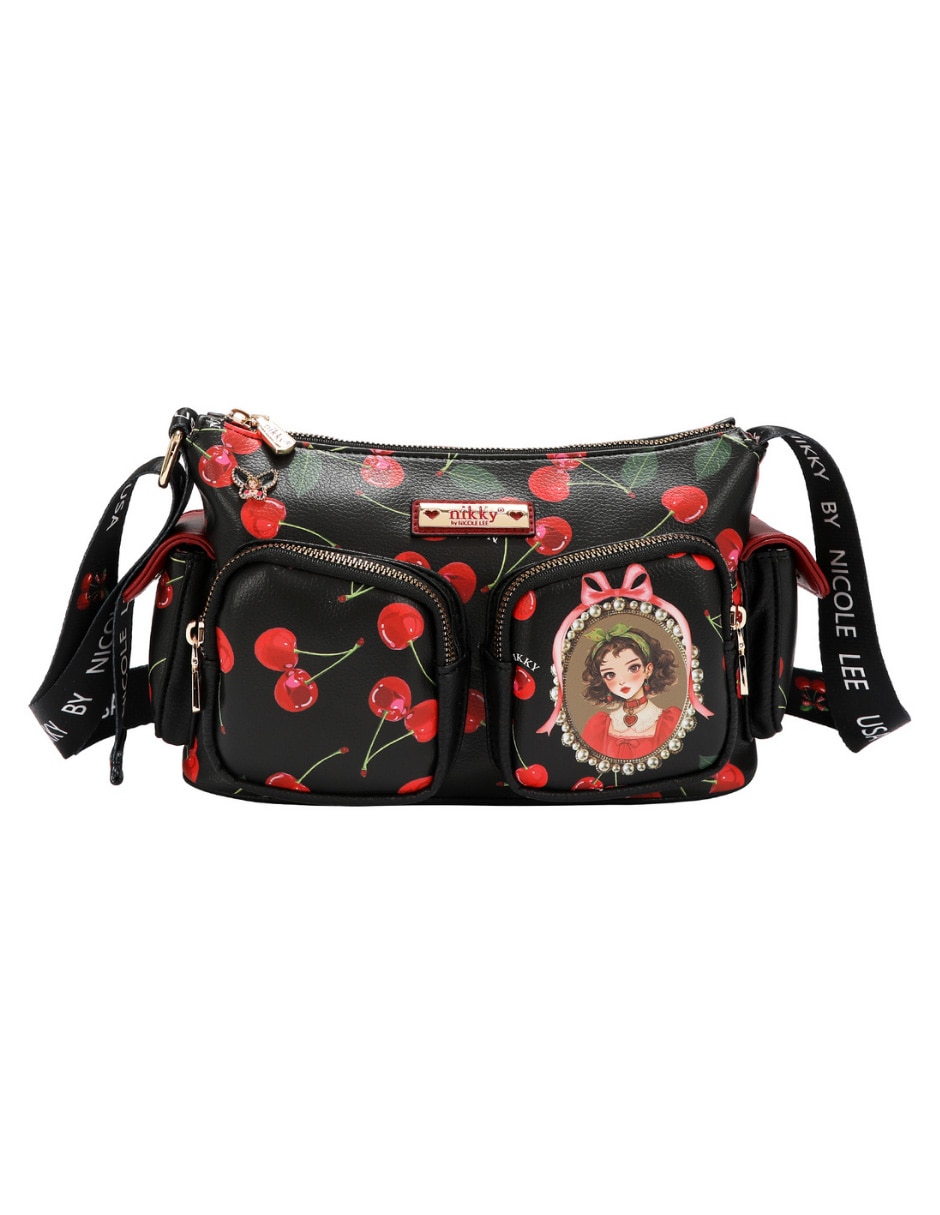 Bolsa crossbody Cherry Lips para mujer