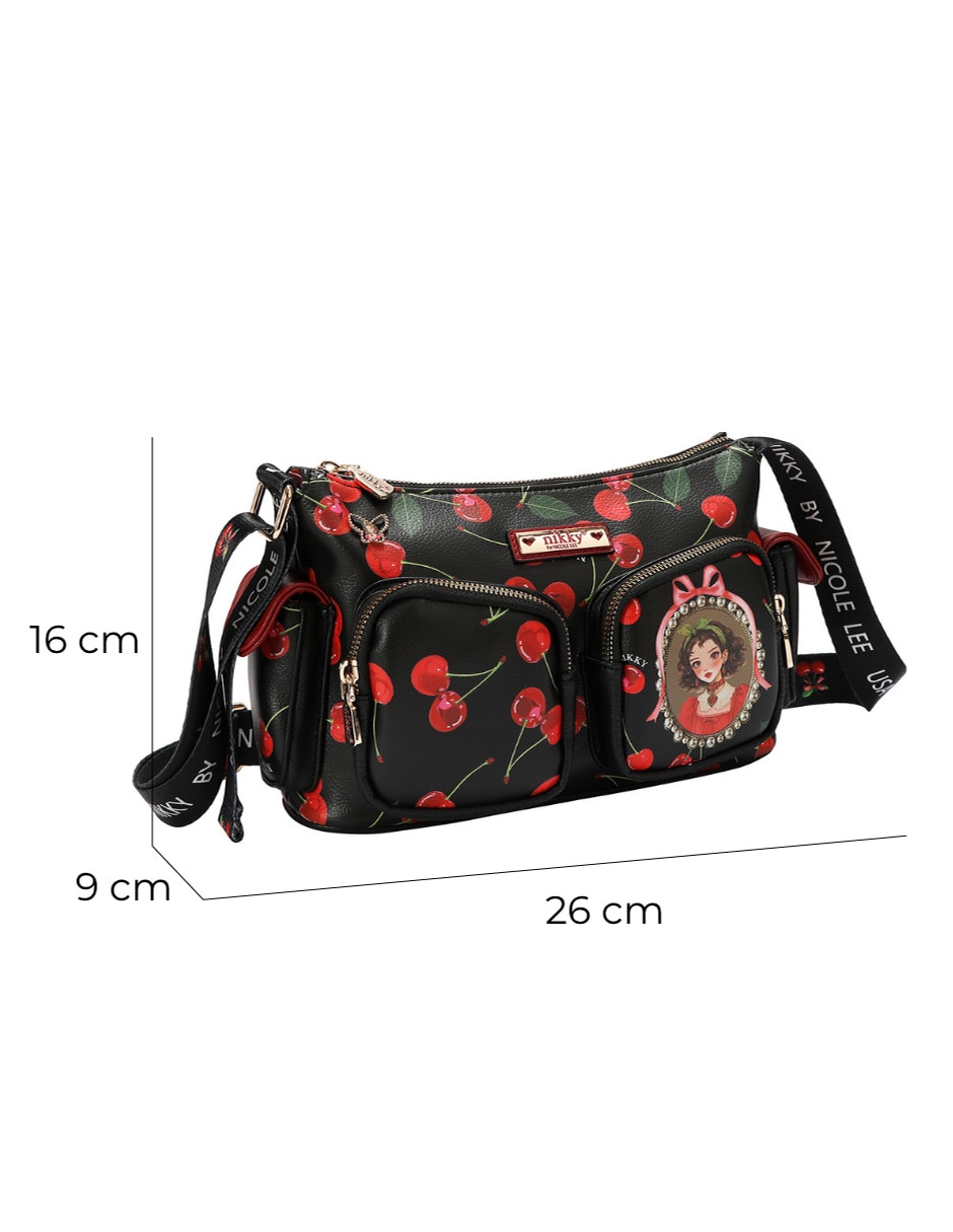 Bolsa crossbody Nikky Cherry Lips para mujer