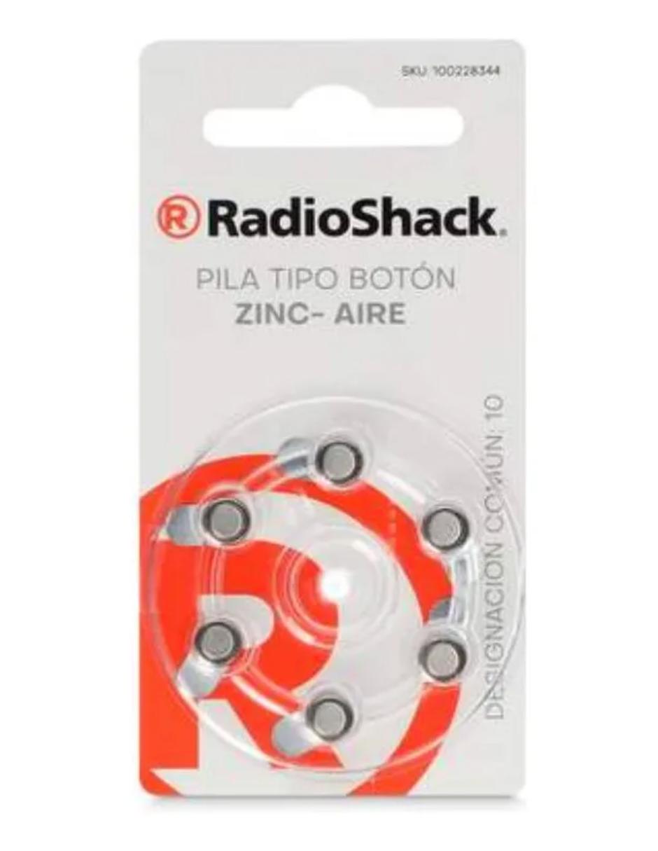 Pila de botón zinc-aire Radioshack 1.4 V