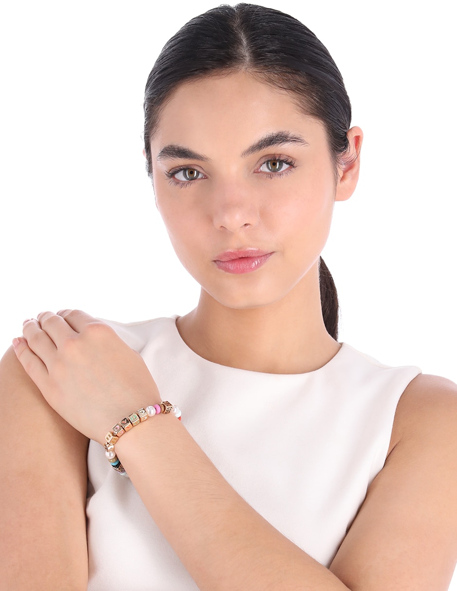 Pulsera Coach Beads acabado pulido