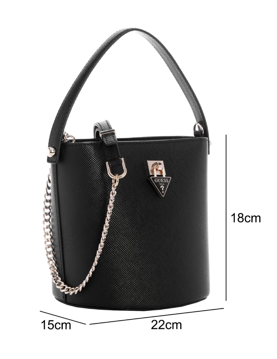 Set/bolsa bucket patsie de poliuretano para mujer 5