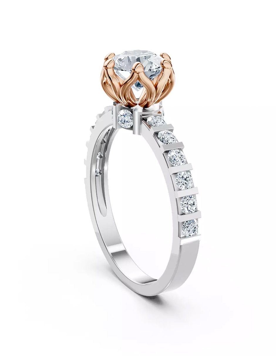 Anillo de compromiso de oro 18 k Amore Mio! 4