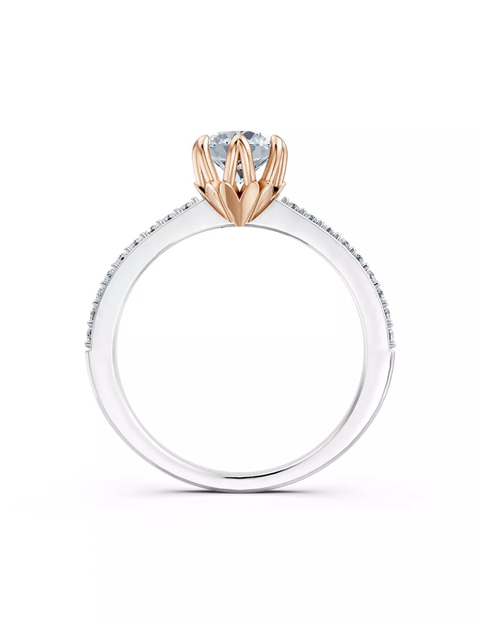 Anillo de compromiso de oro 14 k Amore Mio! 2
