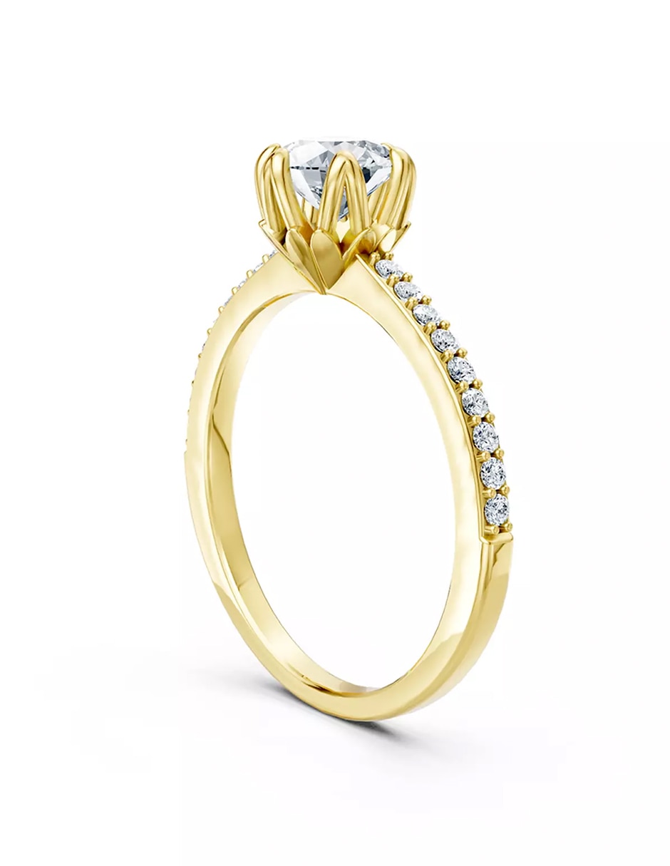 Anillo de compromiso de oro 18 k Amore Mio zirconia cúbica