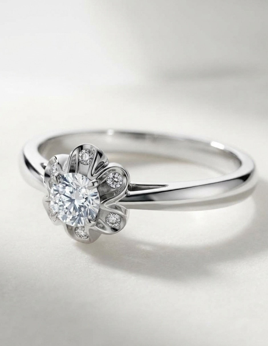 Anillo de compromiso de oro 9 k Amore Mio! 5