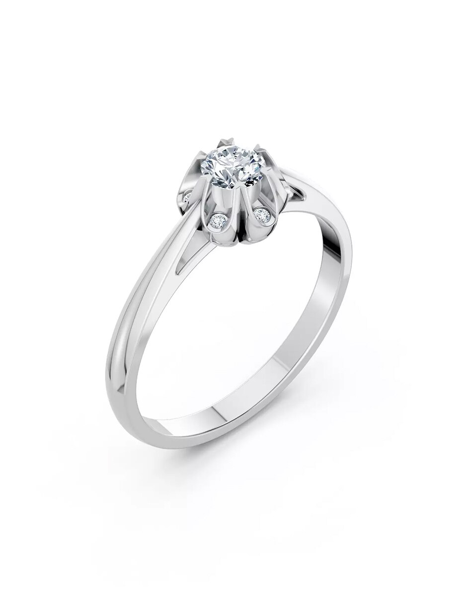 Anillo de compromiso de oro 9 k Amore Mio! 6