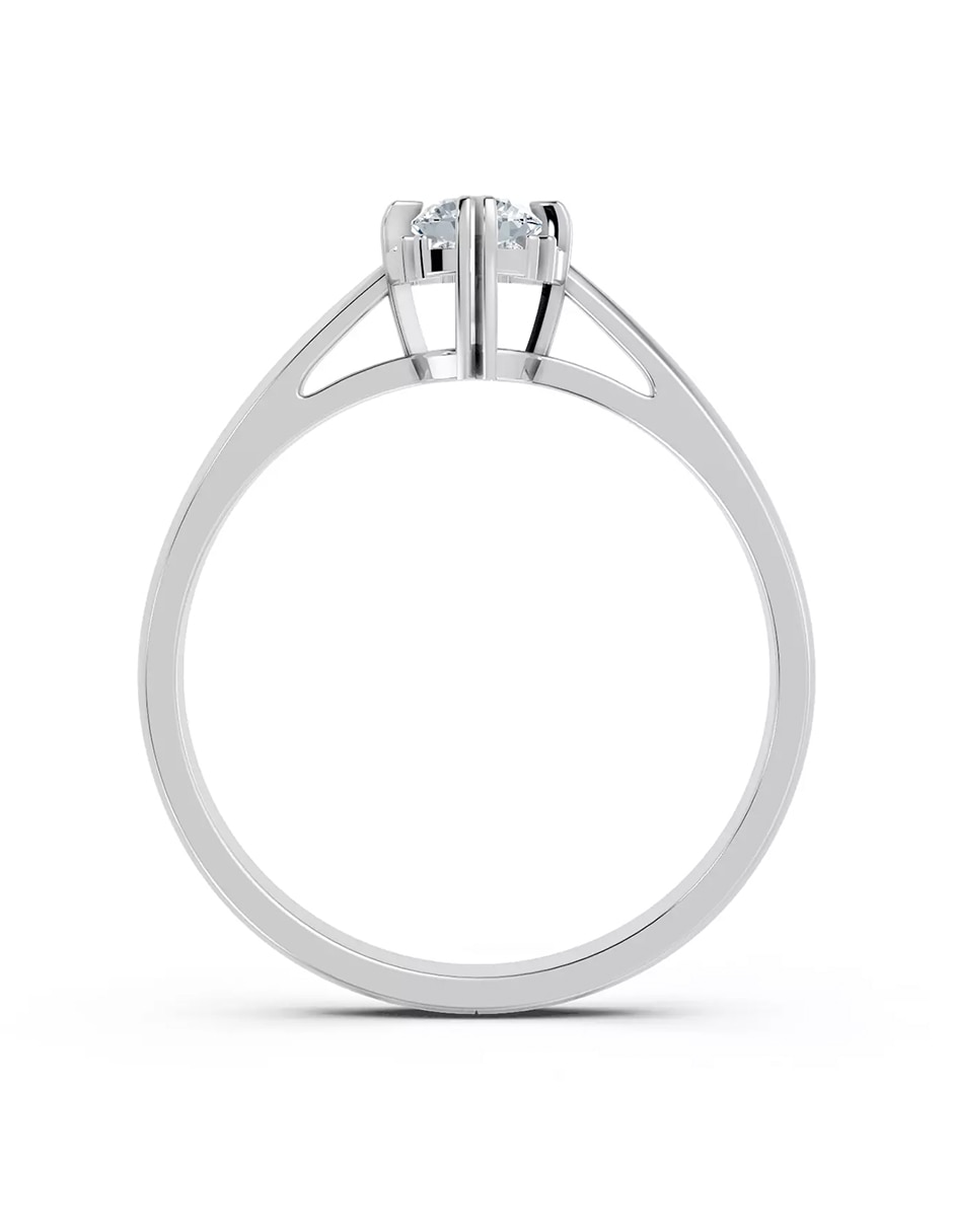Anillo de compromiso de oro 9 k zirconia cúbica 2