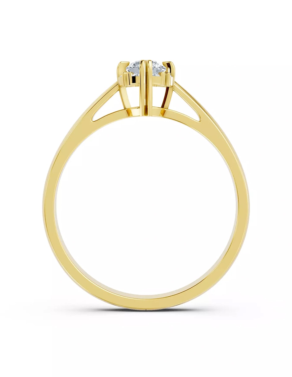 Anillo de compromiso de oro 18 k Amore Mio zirconia cúbica