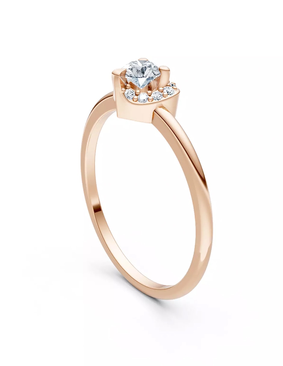 Anillo de compromiso de oro 18 k Amore Mio! 3
