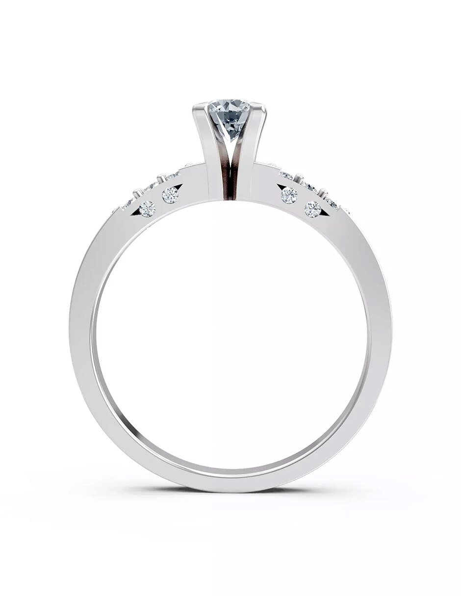 Anillo de compromiso de oro 18 k Amore Mio! 2