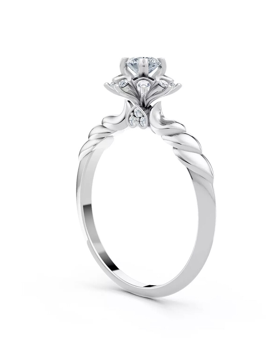 Anillo de compromiso de oro 9 k Amore Mio! 4