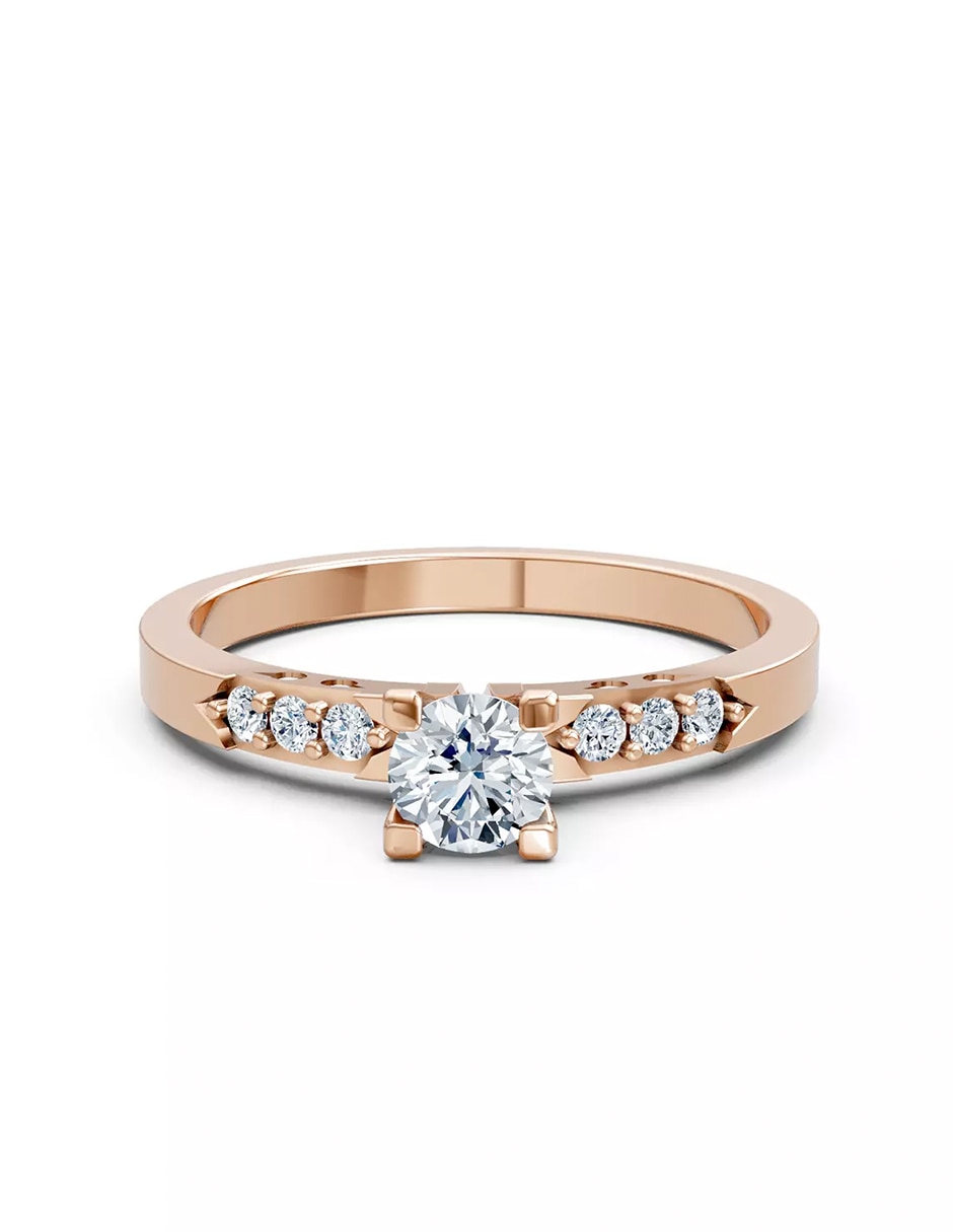 Anillo de compromiso de oro 18 k zirconia cúbica Anillo de compromiso de oro 18 k zirconia cúbica