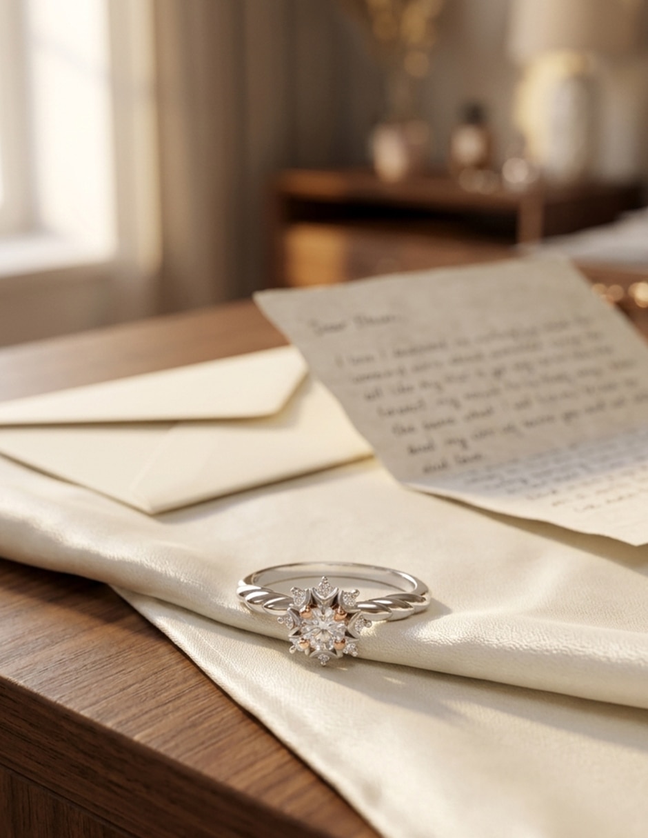 Anillo de compromiso de oro 18 k zirconia cúbica 6