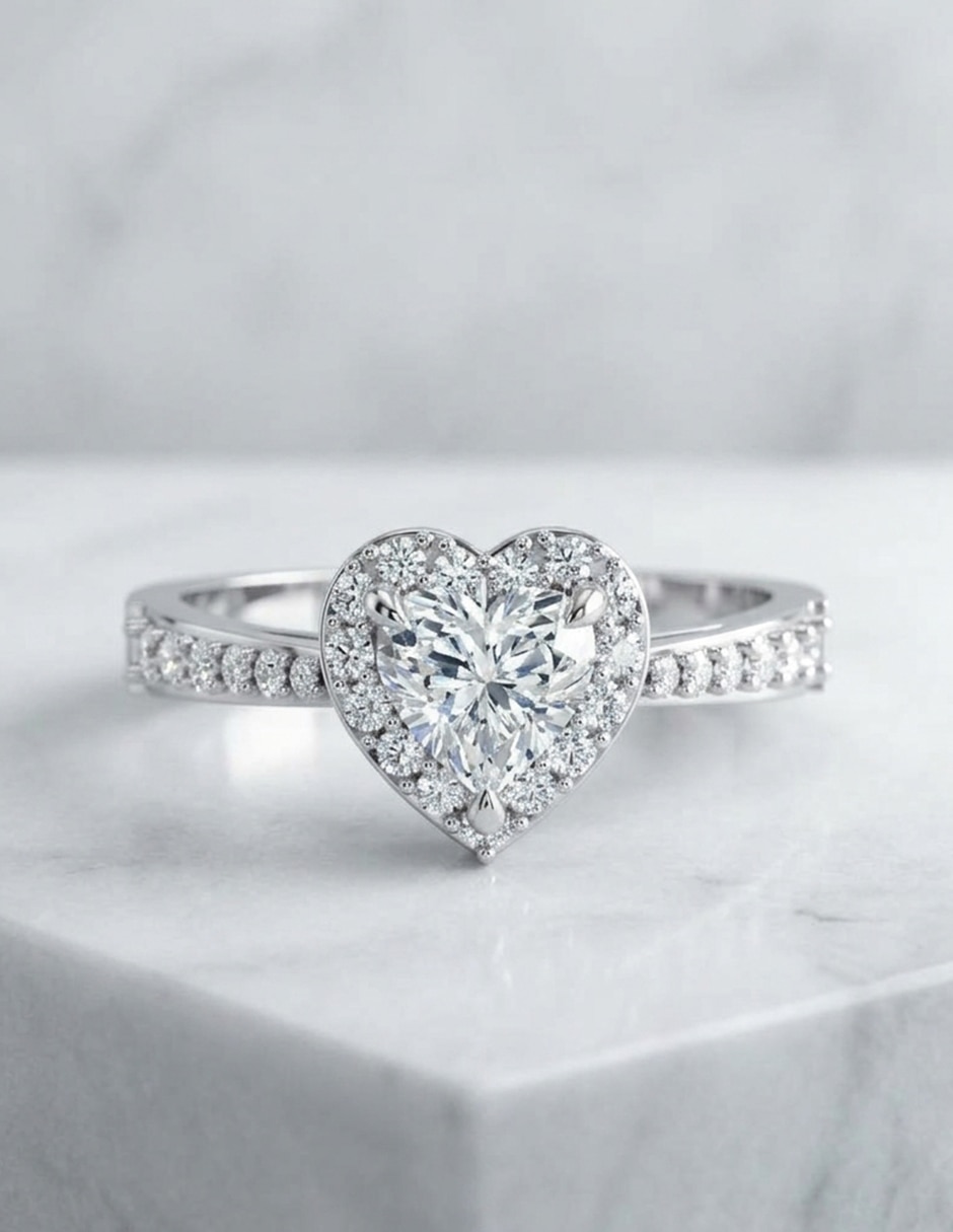 Anillo de compromiso de oro 18 k zirconia cúbica 5