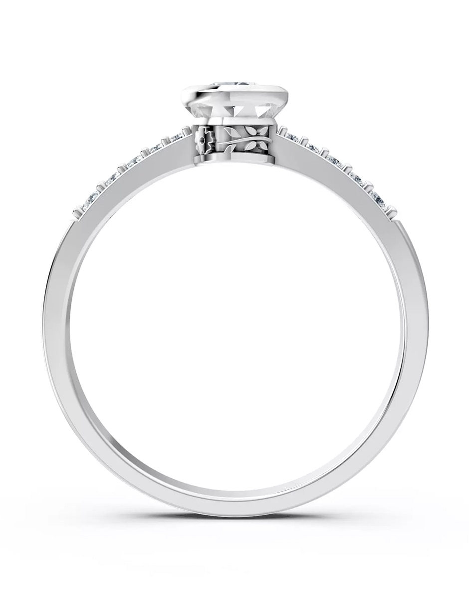Anillo de compromiso de oro 9 k Amore Mio! 3