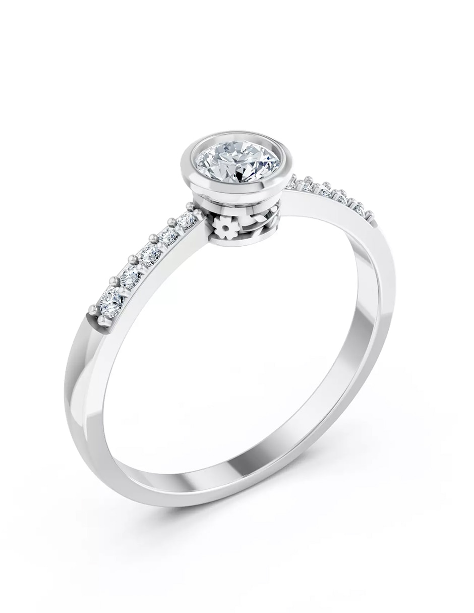 Anillo de compromiso de oro 9 k Amore Mio! 7