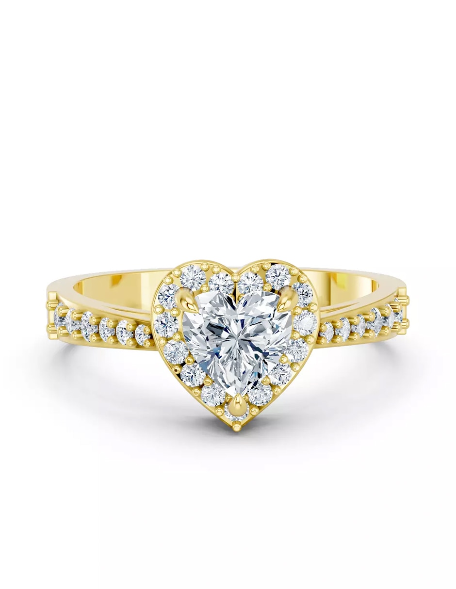 Anillo de compromiso de oro 9 k zirconia cúbica Anillo de compromiso de oro 9 k zirconia cúbica