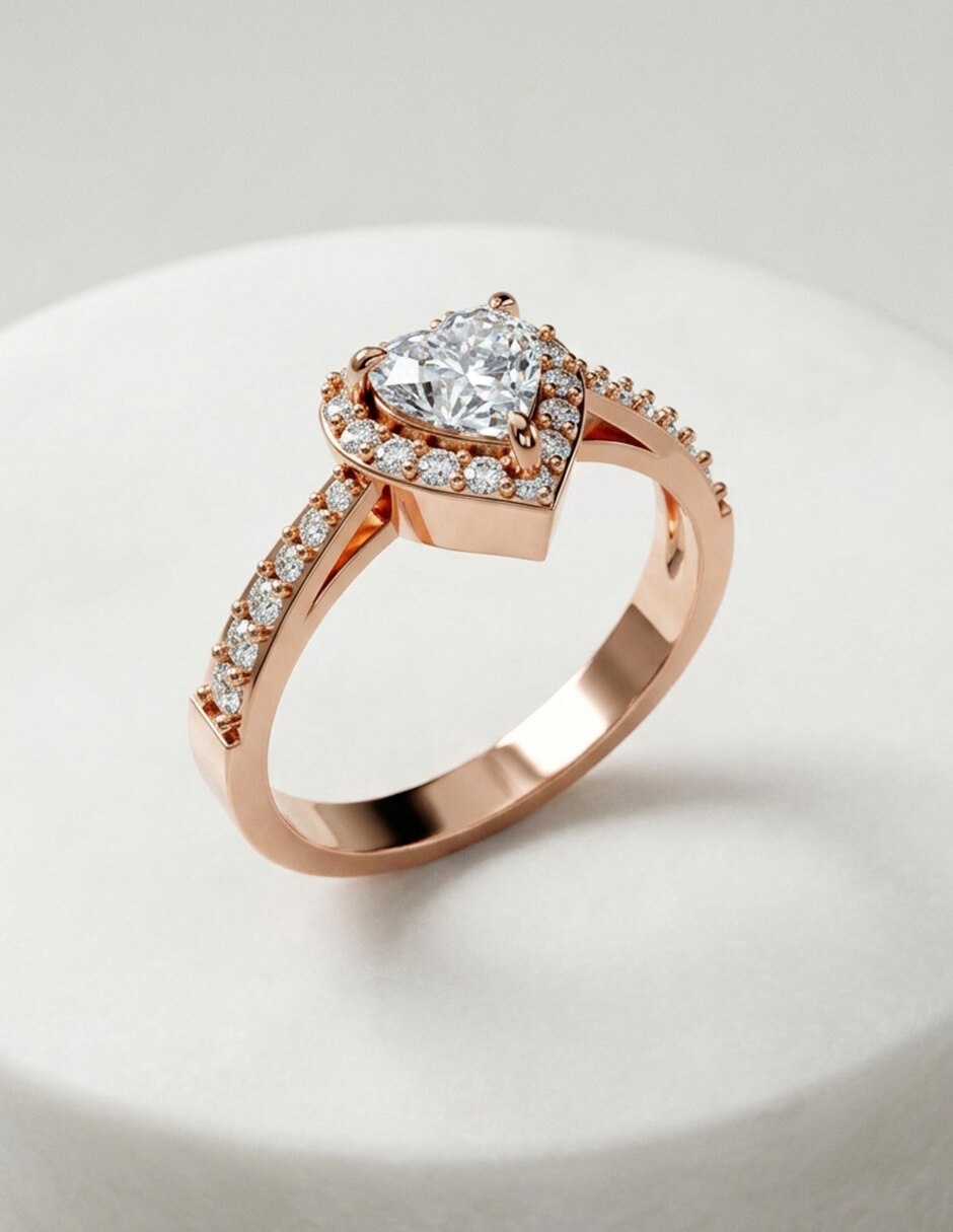 Anillo de compromiso de oro 18 k Amore Mio! 5