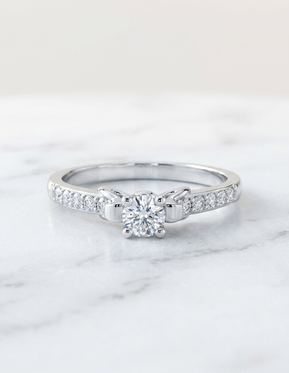 Anillo de compromiso de oro 18 k Amore Mio! 5