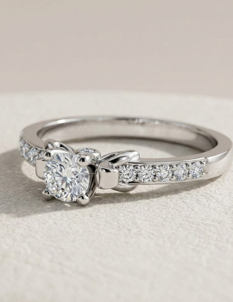 Anillo de compromiso de oro 18 k Amore Mio! 6