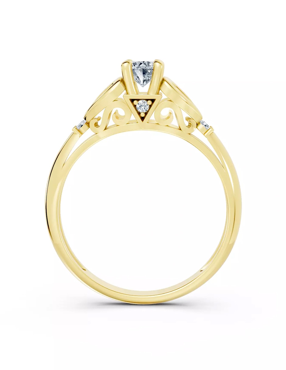 Anillo de compromiso de oro 18 k Amore Mio zirconia cúbica