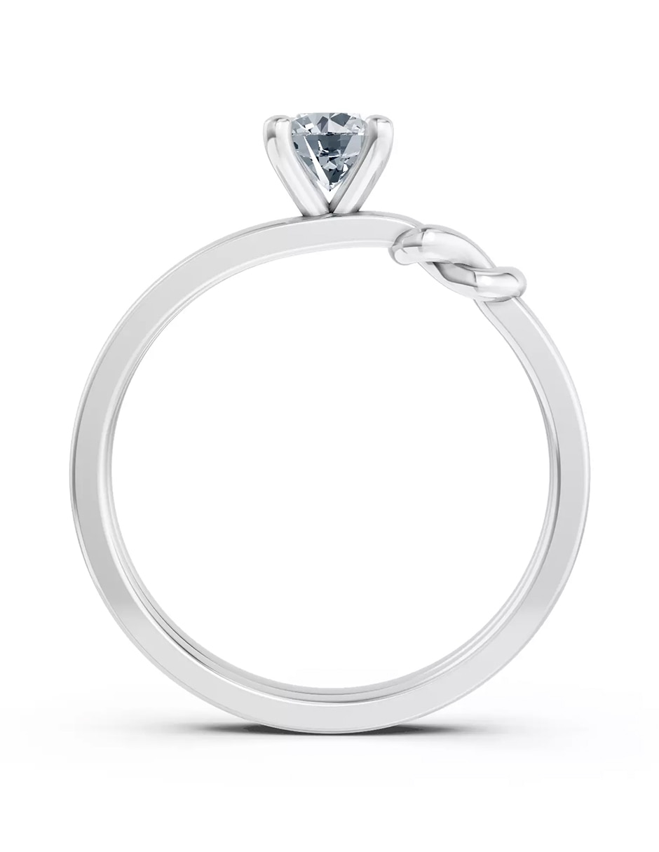 Anillo de compromiso de oro 18 k zirconia cúbica 2