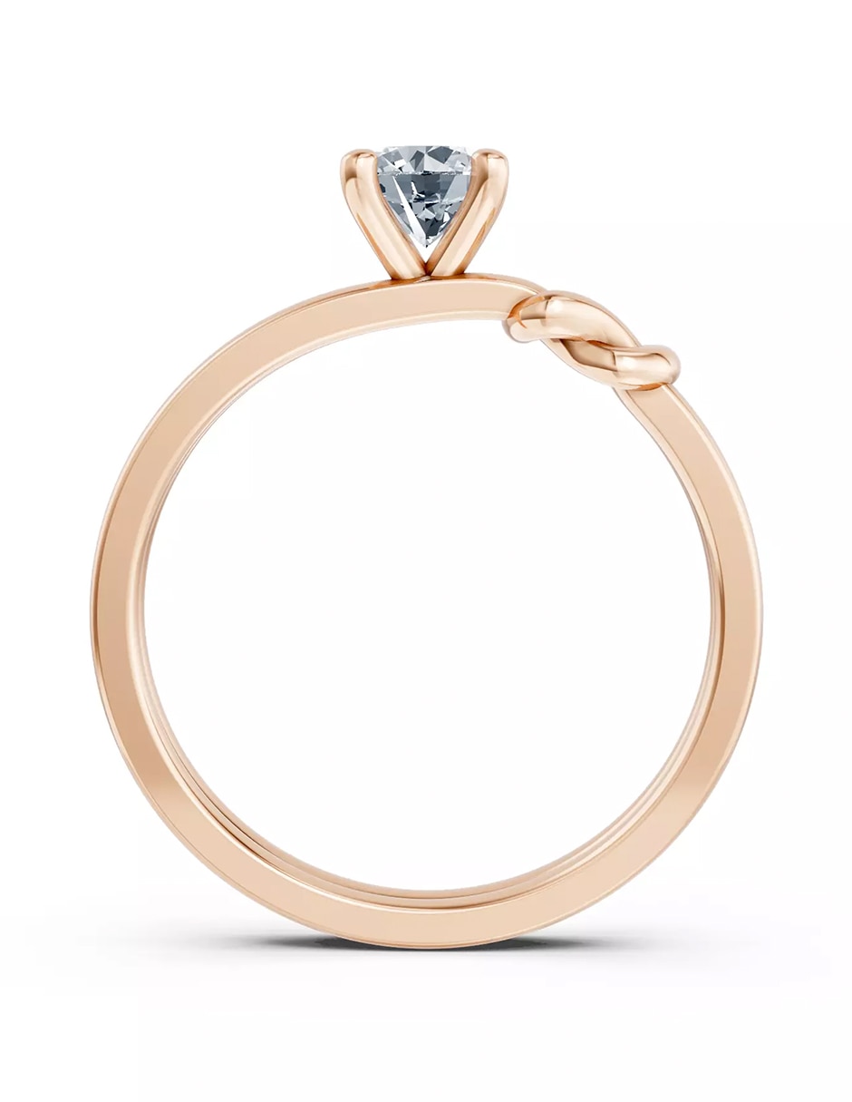 Anillo de compromiso de oro 14 k Amore Mio! 2