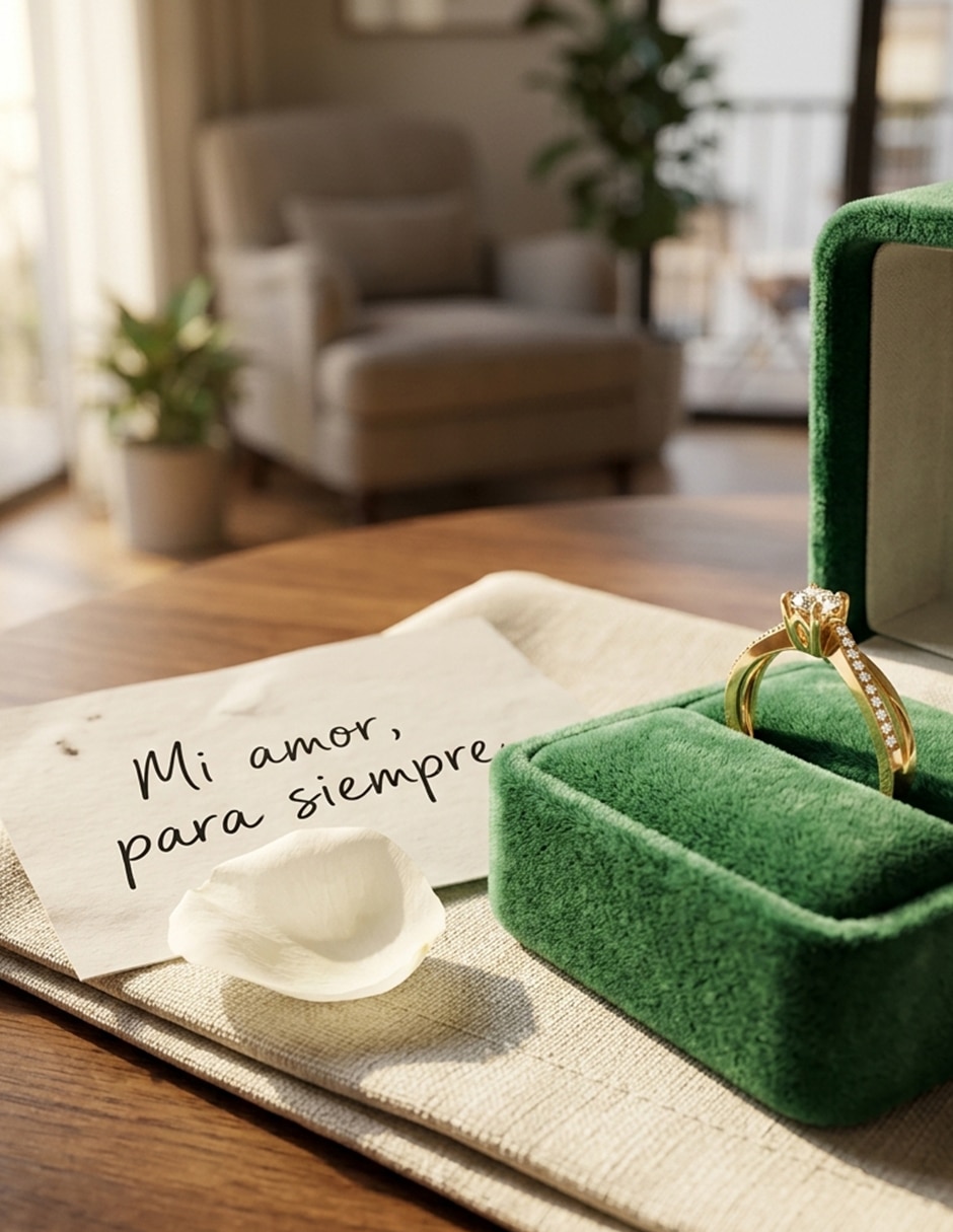 Anillo de compromiso de oro 18 k Amore Mio zirconia cúbica