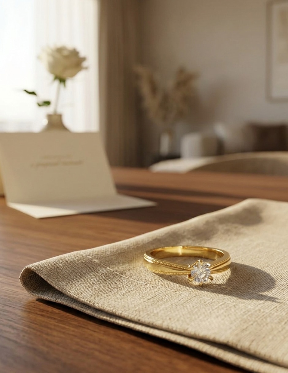 Anillo de compromiso de oro 18 k Amore Mio zirconia cúbica